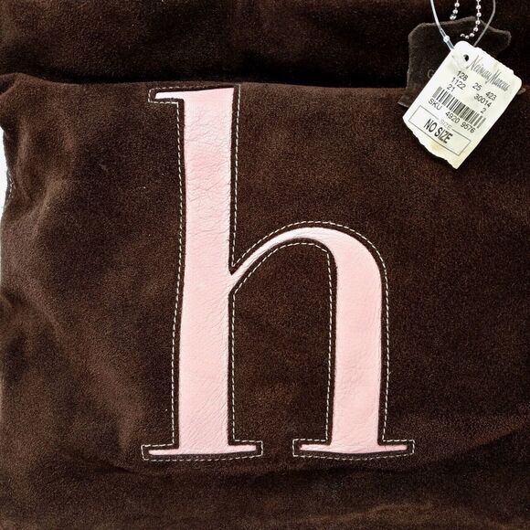 Jam by Jana Feifer Initial Suede Leather Tote Bag NWT - Picture 2 of 12